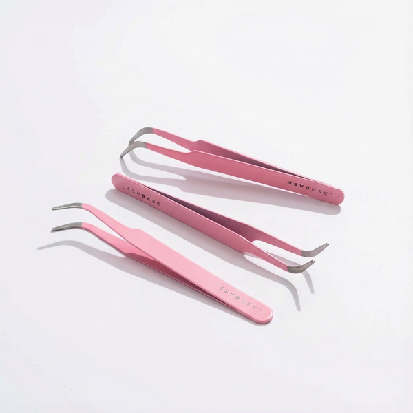 Woman applying DIY lash clusters at home using Lash Ease starter kit