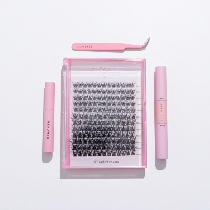 Lash Ease DIY Lash Kit XL with 96 clusters in your chosen style for a full set