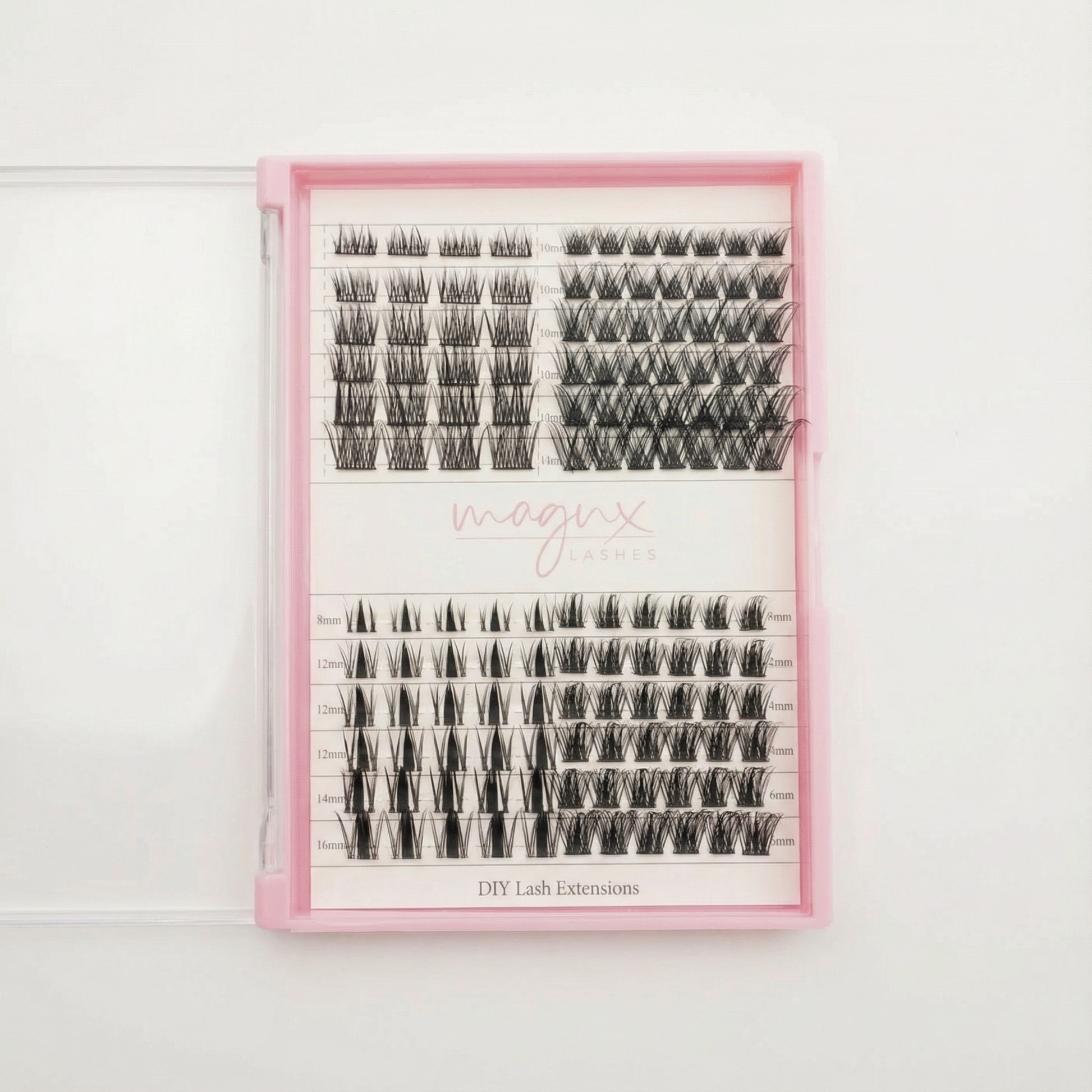 Lash Ease Mixed XL Kit cluster variety showing all included styles